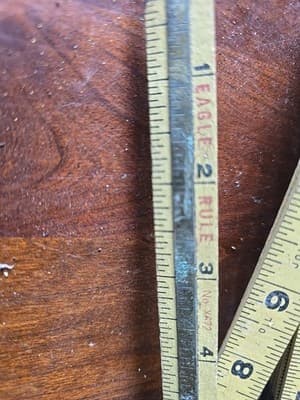 VINTAGE EAGLE RULE X-672 EXTENSION FOLDING WOOD RULER CARPENTER 72 Inches - Thumbnail 2