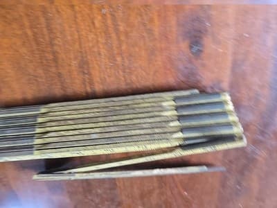 Vintage Evans Extension Rule X40 Wood & Brass Folding Ruler 72" Long - Thumbnail 3