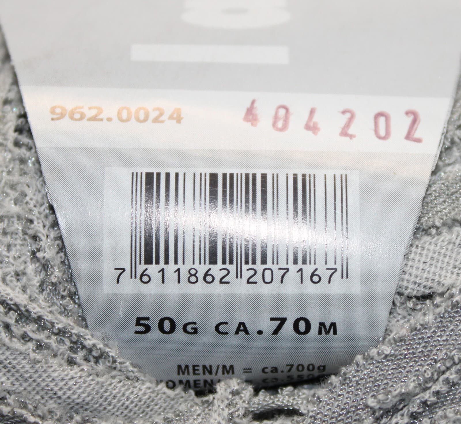 Lang Yarns EOWYN 60% Cotton 40% Polyester 962.0024 Lt Gray 50gr 70m - Thumbnail 3