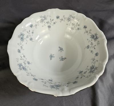 Johann Haviland 8.5" Veggie Serving Bowl Blue Garland Traditions China Corp NEW - Thumbnail 3