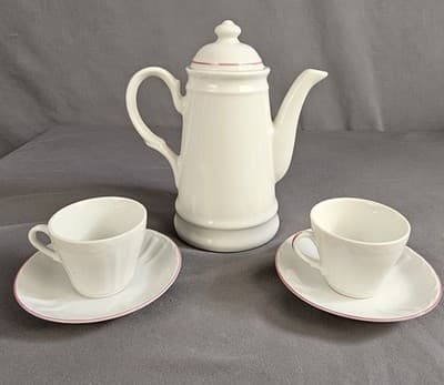 Small Tea Set Or Childs Tea Set Cups Saucers Floral Reutter Porzellan Germany - Thumbnail 4