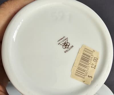 Small Tea Set Or Childs Tea Set Cups Saucers Floral Reutter Porzellan Germany - Thumbnail 9