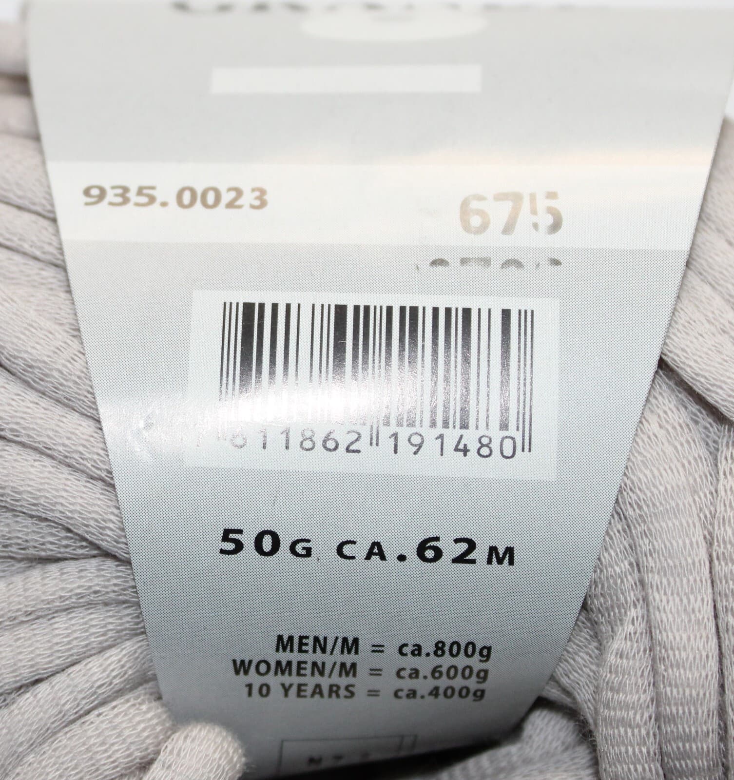 Lang Yarns Grande 100% Cotton Col Taupe 50g 62m - Thumbnail 2