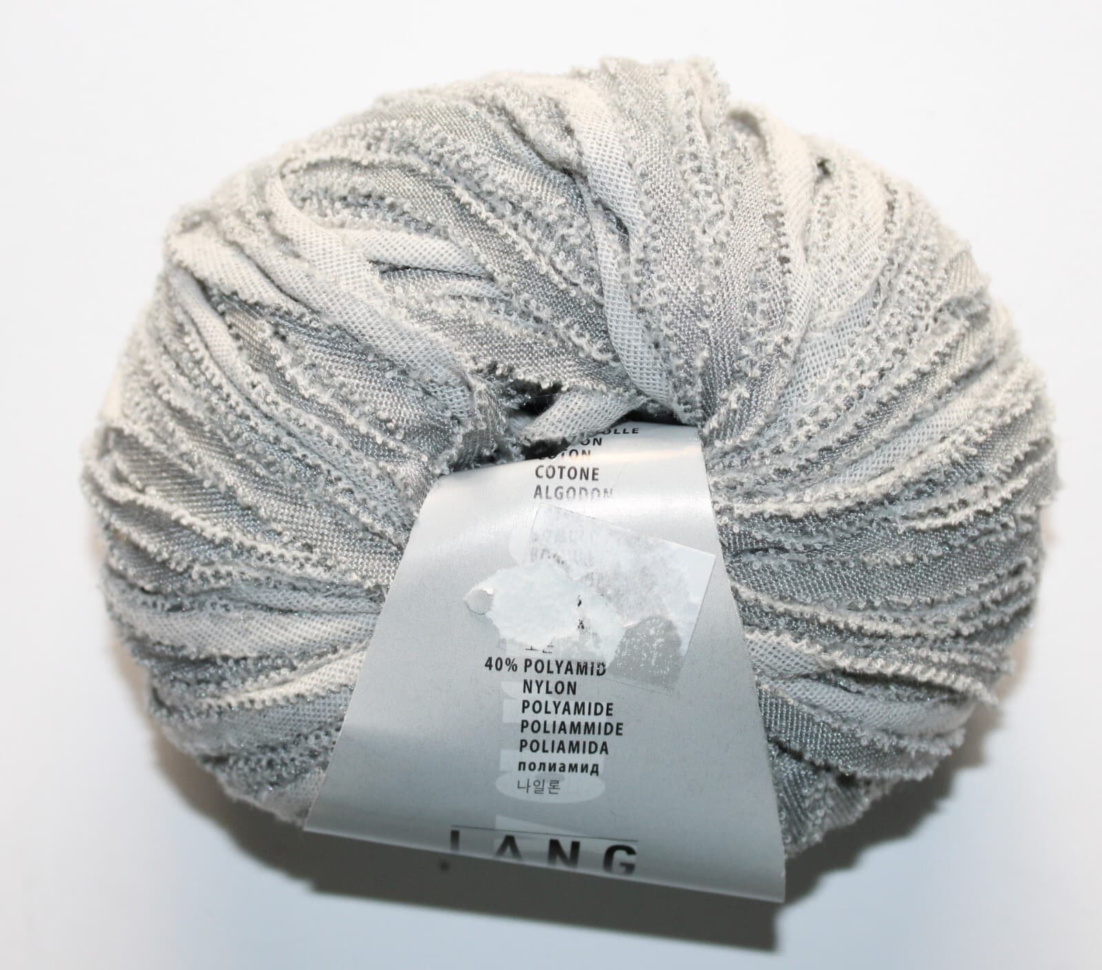 Lang Yarns EOWYN 60% Cotton 40% Polyester 962.0024 Lt Gray 50gr 70m - Thumbnail 2