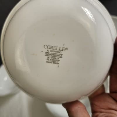 Vintage Corelle White Cereal Bowls 6 1/4 in Set of 5 Soup Salad - Thumbnail 3