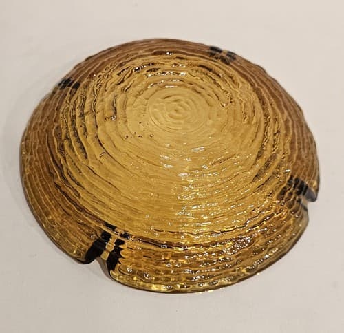 VTG MCM Amchor Hocking Amber Soreno ASHTRAY 6.25" - Thumbnail 2