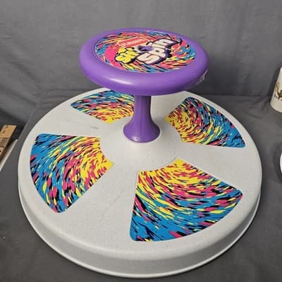 1973 Original Playskool Sit N Spin Sit and Spin Lt Gray - Paint Spray Graphics - Thumbnail 3