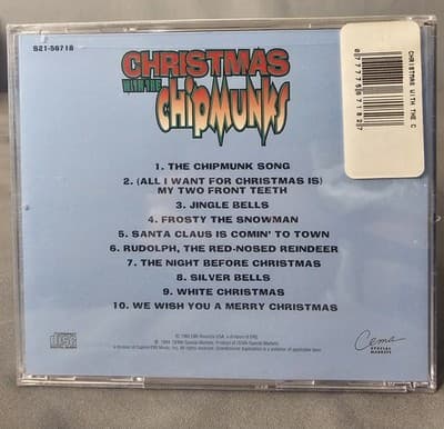 Chrismas with the Chipmunks by Chipmunks CD, 1985 NEW Sealed - Thumbnail 2