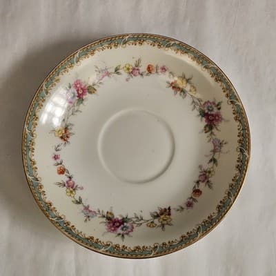 Vintage Cherry China Occupied Japan Demitasse Floral Teacup and Saucer - Thumbnail 4