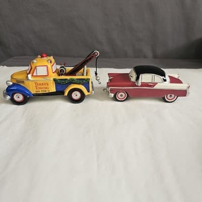 Dept 56 Snow Village Terry's Towing 54895 Truck Car - Thumbnail 2