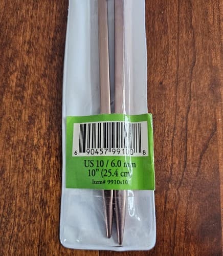 Kollage Yarns Square Nnitting Needles Single Pointed US 10 /6mm 10" - Thumbnail 3