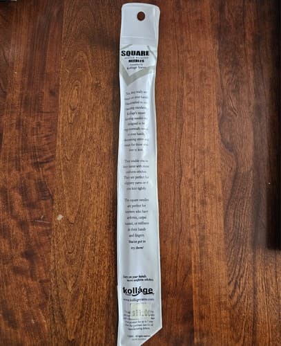 Kollage Yarns Square Nnitting Needles Single Pointed US 5 /3.75mm 10" - Thumbnail 4
