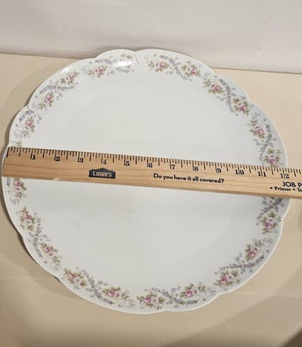 Vintage Imperial Crown Porcelain Serving Platters Vienna Australia 3 Pcs Rose - Thumbnail 7