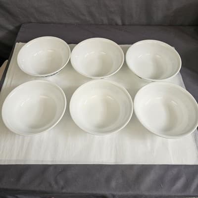 6 VTG Corelle Old Town Blue Cereal Soup Bowl. Made In USA 6” Round - Thumbnail 2