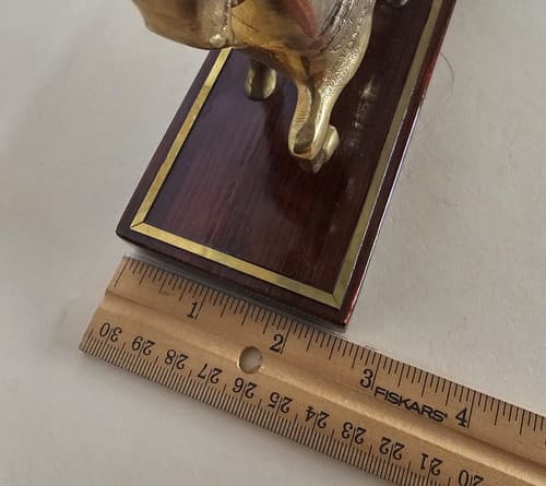 Brass Home Office Decor Carousel Horse Desk Base 6.25 x 2.5 - Thumbnail 7