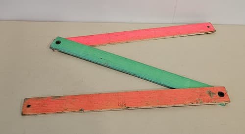 Vintage Wood Tri-Fold 3 Color Ruler Yardstick Advertising Homer City - Thumbnail 3