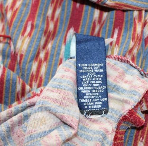 Chaps Denim Tunic Size M/L Multicolor 3/4 Sleeve Cotton - Thumbnail 5