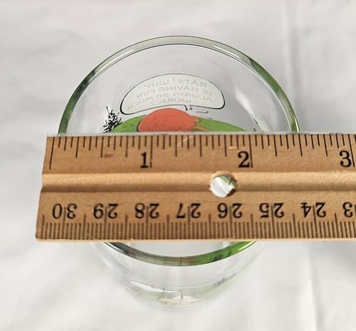 McDonalds VTG 1968 Camp Snoopy Collection Drinking Glasses Charlie Brown 2 Set - Thumbnail 4