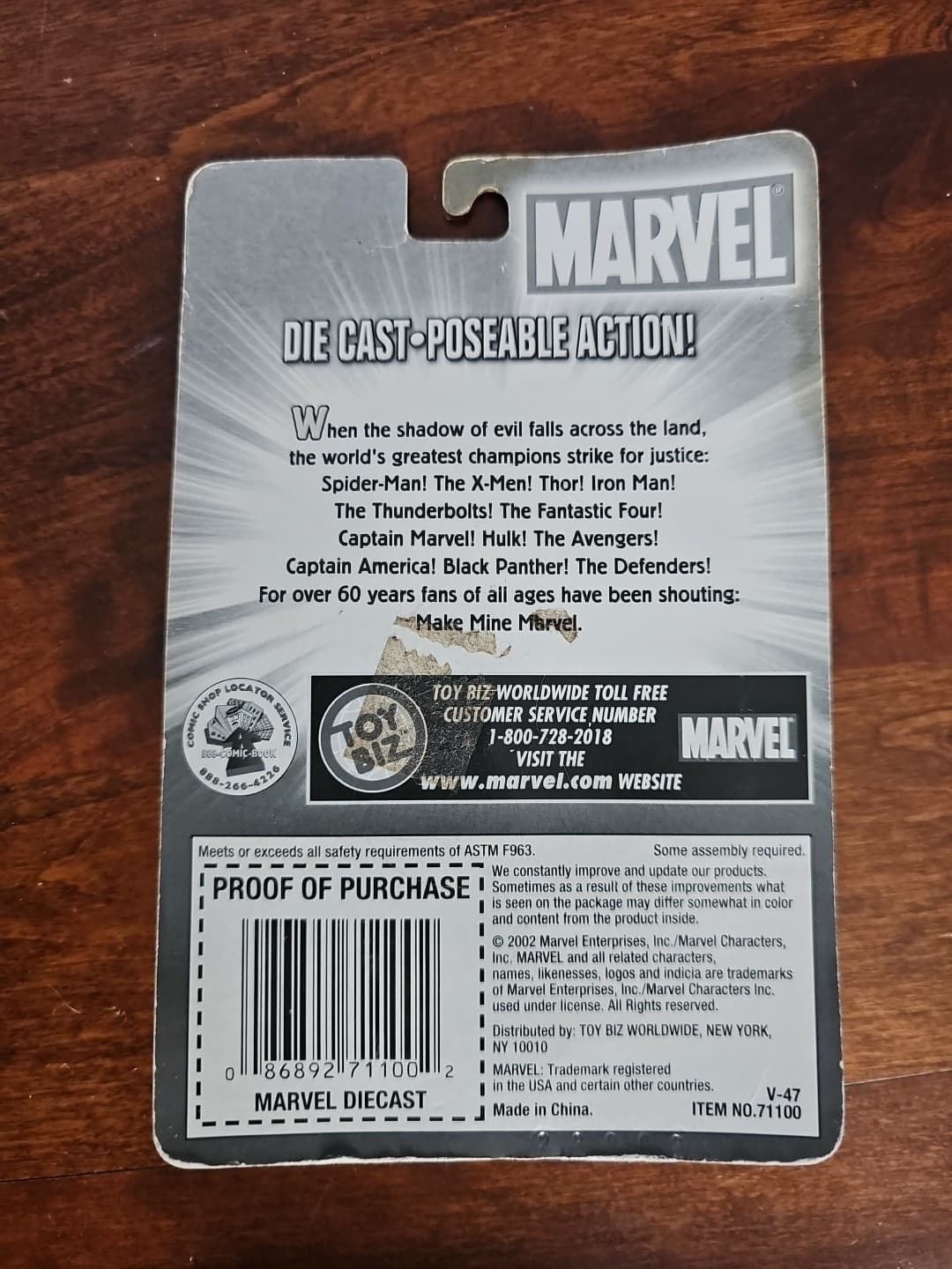 NEW 2002 Toy Biz X-Men Marvel WOLVERINE Die Cast Poseable Action NIB - Thumbnail 2
