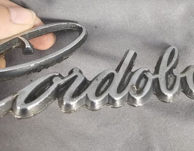 Cordoba Chrysler OEM 1975 1976 1977 Chrome Emblem Badge Logo Nameplate Vintage - Thumbnail 3