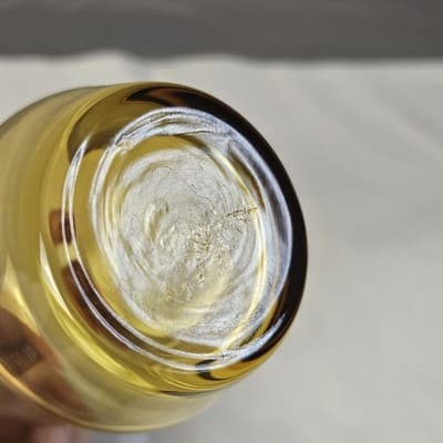 (4) Vtg. MCM Amber Yellow Tumblers Drinking Glasses 1970’s 5” Tall 12oz - Thumbnail 8