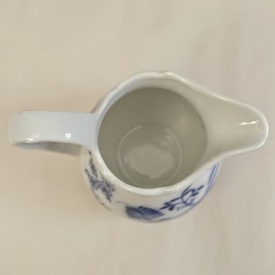 Winterling Bavaria Blue Onion Mini Creamer 3.25"h Vintage Germany u-11B - Thumbnail 4