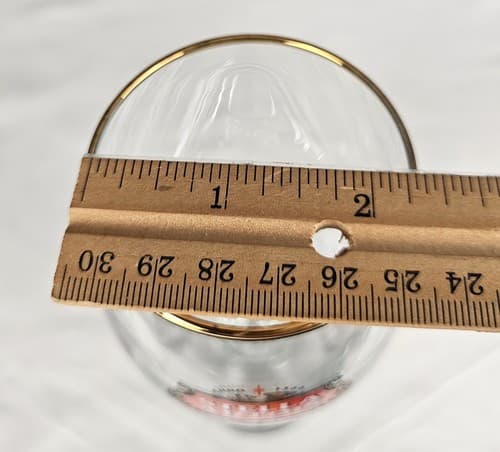 Stella Artois Gold Rimmed Beer Glass Stem Chalices 33 CL M18 Glass - Thumbnail 7