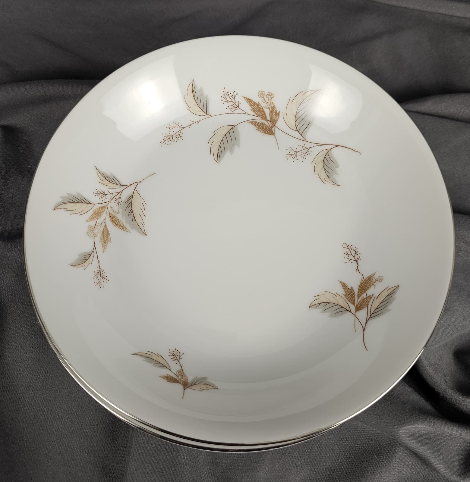 Arlen Fine China Floral Oak leaf #1568 Salad Plate 7.5" Japan Vintage Set of 4 - Thumbnail 4