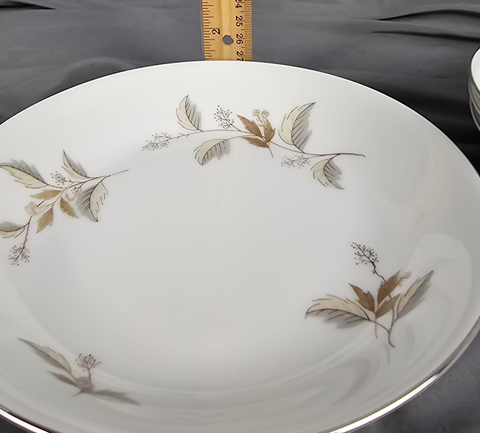 Arlen Fine China Floral Oak leaf #1568 Salad Plate 7.5" Japan Vintage Set of 4 - Thumbnail 6