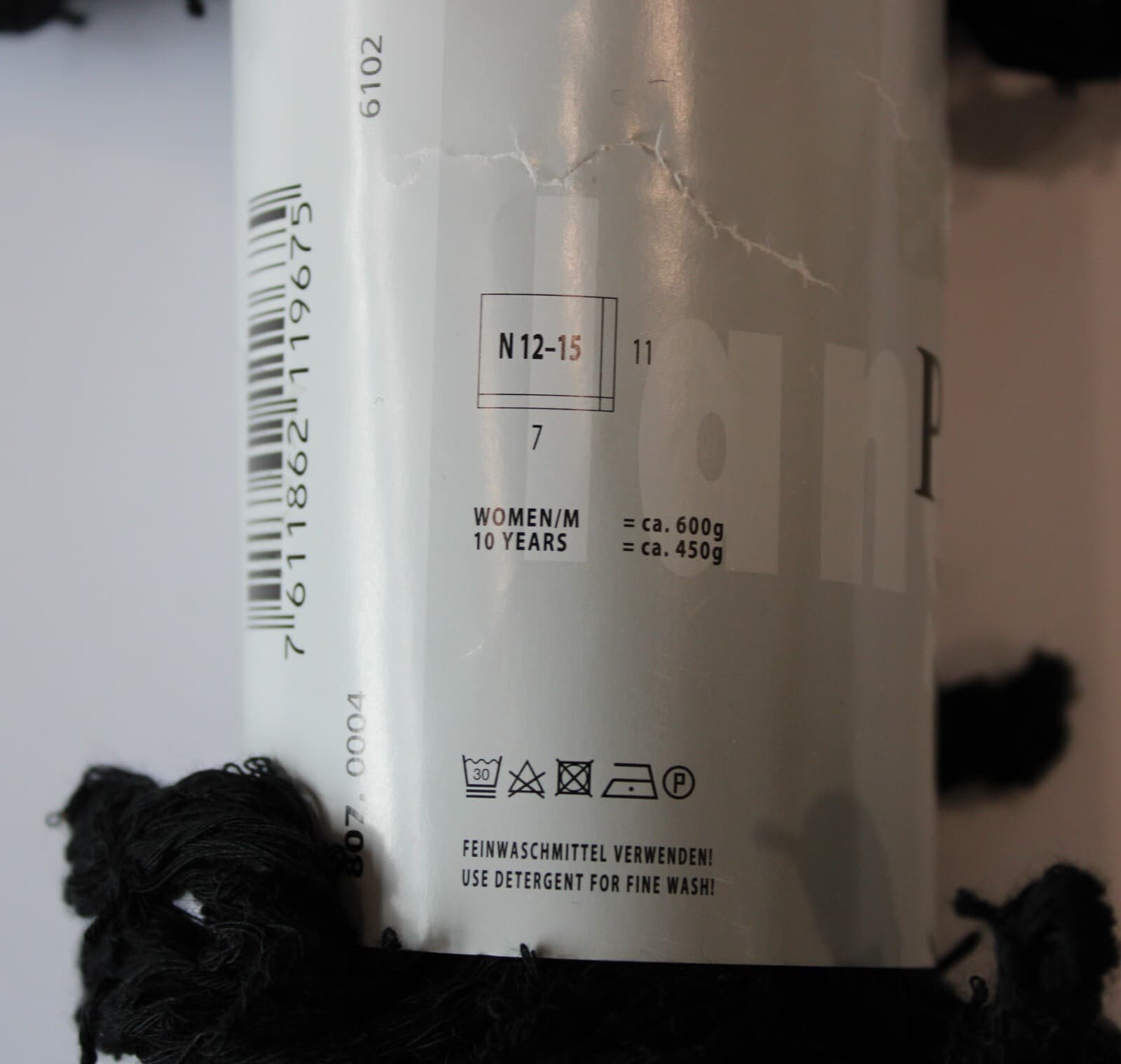 SALE Lang Pareo 100% Cotton 100gr 50m Black - Thumbnail 3