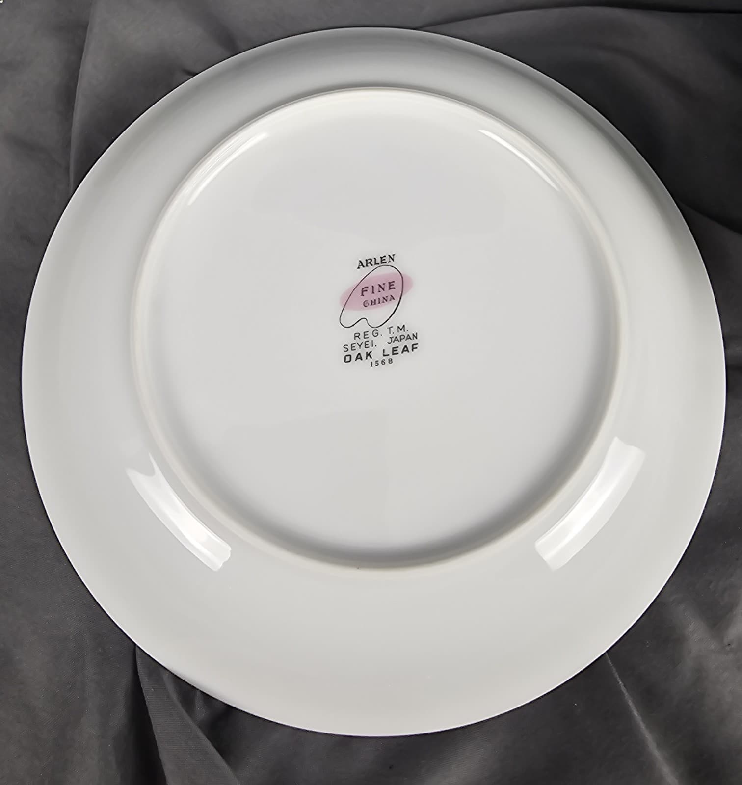 Arlen Fine China Floral Oak leaf #1568 Salad Plate 7.5" Japan Vintage Set of 4 - Thumbnail 7