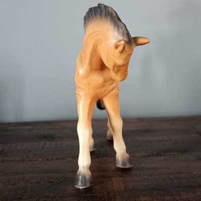 Vintage Ceramic Buckskin Horse Figurine Mid Century Japan 6" Tall - Thumbnail 2