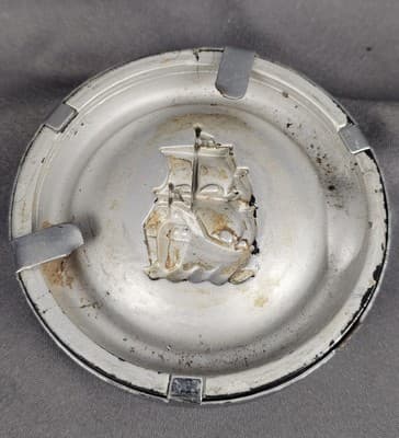 1955 56 PLYMOUTH SAVOY BELVEDERE PLAZA USED MOPAR STEERING WHEEL HORN BUTTON - Thumbnail 5