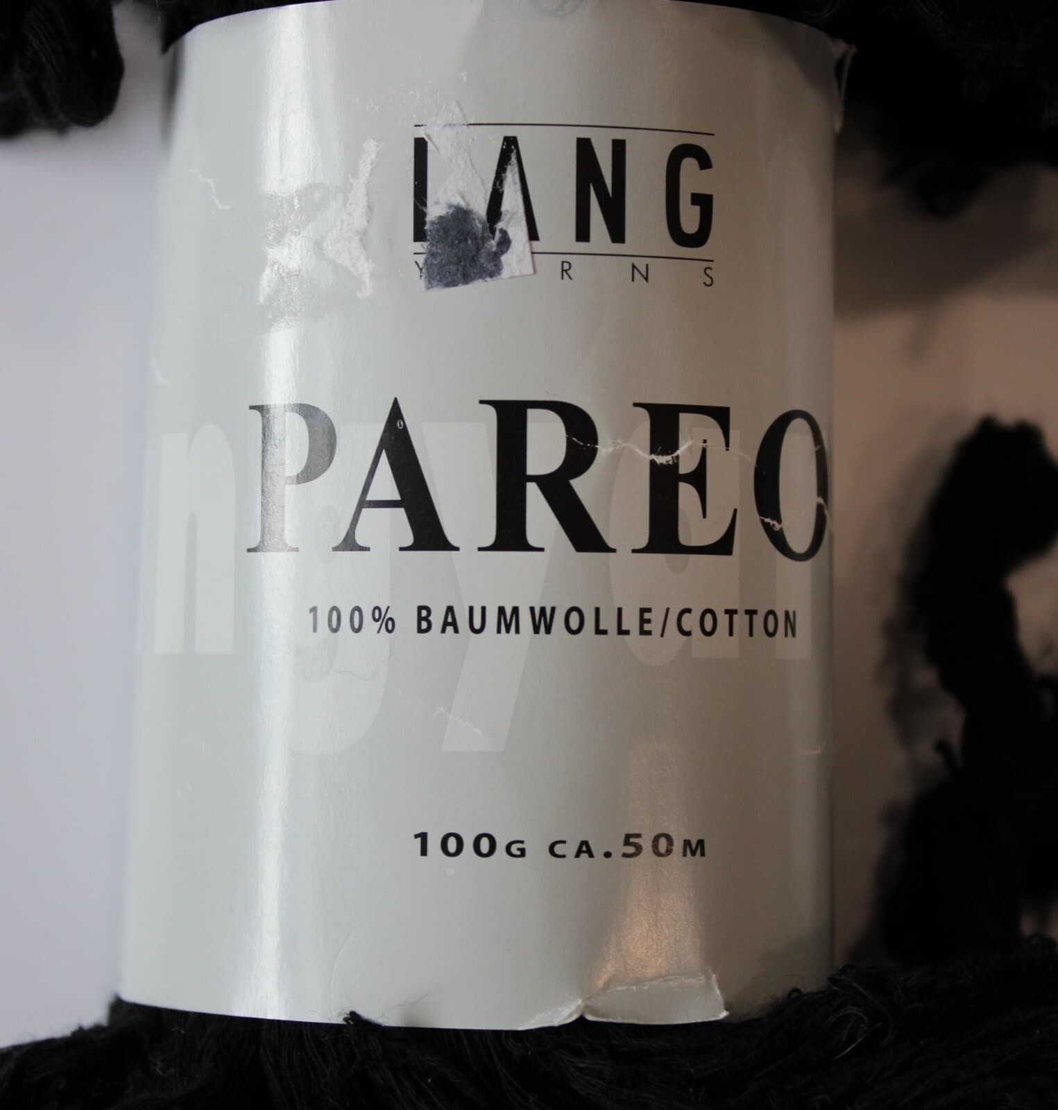 SALE Lang Pareo 100% Cotton 100gr 50m Black - Thumbnail 2