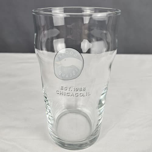 GOOSE ISLAND Beer Pint Glass Chicago Brewery Craft Brewing 16 OZ 5.5" Tall - Thumbnail 3