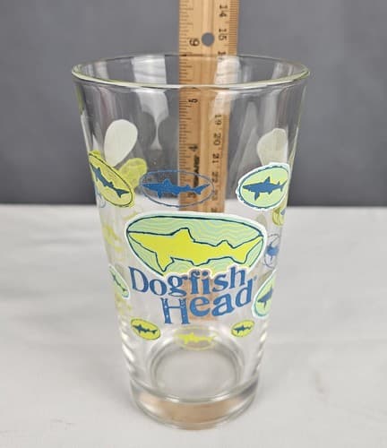 Dogfish Head 16oz Pint Glass 5.75" Tall Barware Beer Ale Multiple Available - Thumbnail 2