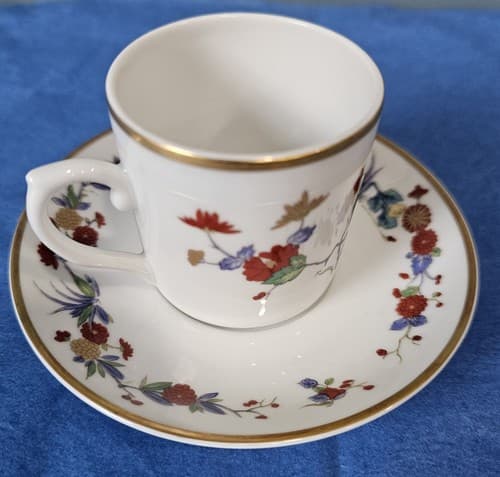 Vista Alegre Demitasse Cup & Saucer Rock Garden VIA110 Porcelain From Portugal - Thumbnail 9