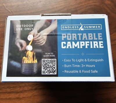 Portable Campfire, Endless Summer , Easy to light, Burns 3 hours, Food Safe - Thumbnail 5
