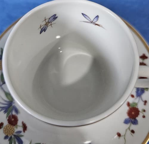 Vista Alegre Demitasse Cup & Saucer Rock Garden VIA110 Porcelain From Portugal - Thumbnail 8