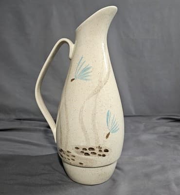 Red Wing Pottery USA Bob White Hand Painted Quail Partridge Bird Coffee Carafe - Thumbnail 3