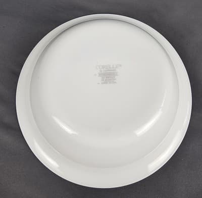 Set of 2 Corelle White With Green Rim 7.25” Soup Cereal Salad Bowls USA - Thumbnail 7