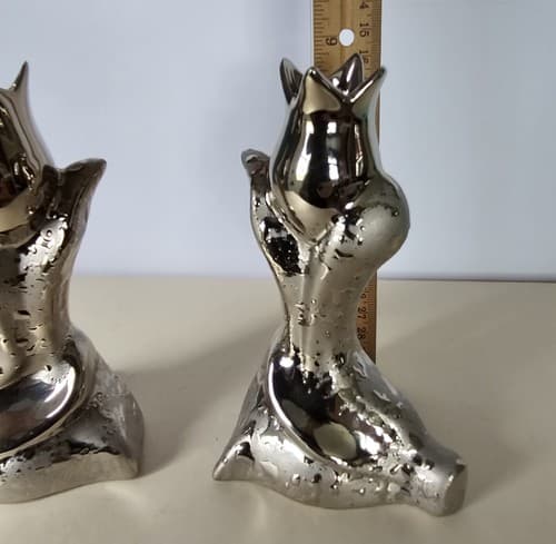 Elynor 23k Platinum Rosebud Vase candle holder Weeping Beautiful Set Of 2 USA - Thumbnail 8