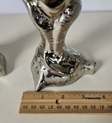 Elynor 23k Platinum Rosebud Vase candle holder Weeping Beautiful Set Of 2 USA - Thumbnail 9
