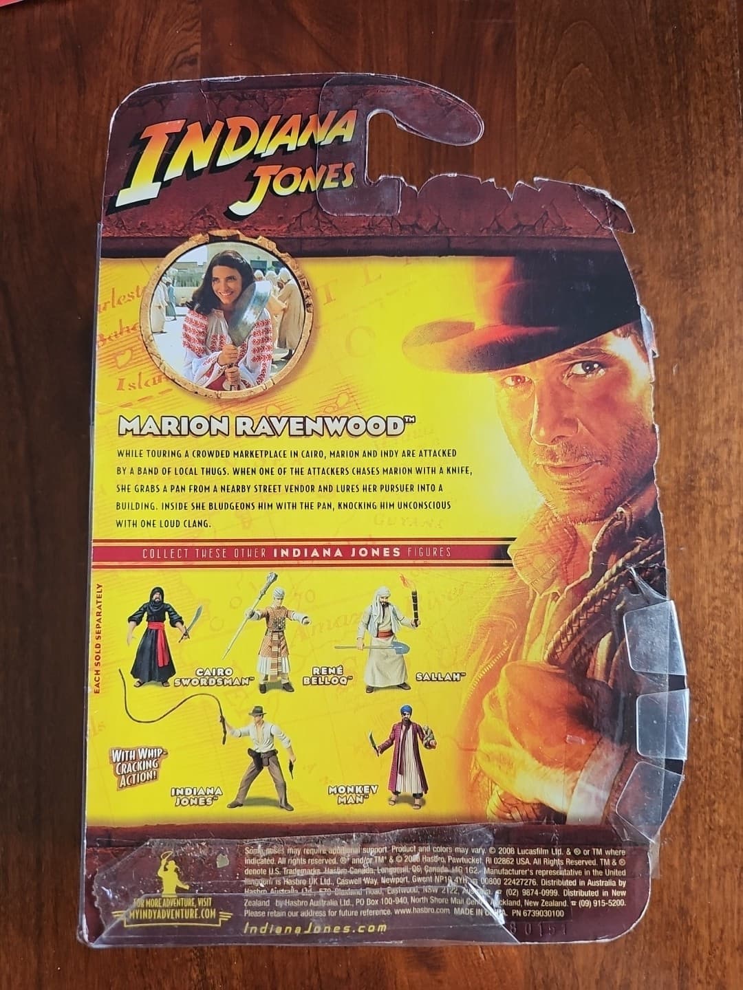 Indiana Jones 3.75" Hasbro Raiders of the Lost Ark Marion Ravenwood Sealed - Thumbnail 2