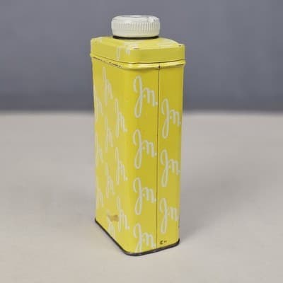 Vintage Jean Nate Talc Powder Tin 4oz USA 1950s No. 60 - Thumbnail 6