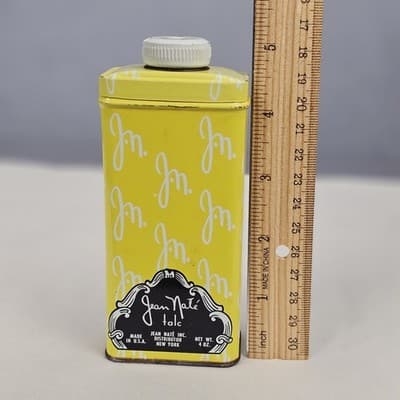 Vintage Jean Nate Talc Powder Tin 4oz USA 1950s No. 60 - Thumbnail 11