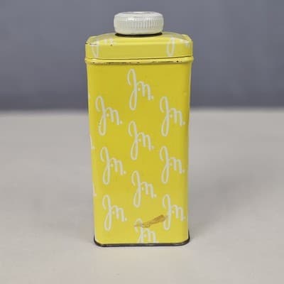 Vintage Jean Nate Talc Powder Tin 4oz USA 1950s No. 60 - Thumbnail 5