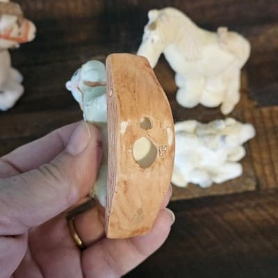 Vintage Cute Small Figurines Horse Pegasus Unicorn Set of 4 - Thumbnail 6