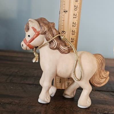 Vintage Cute Small Figurines Horse Pegasus Unicorn Set of 4 - Thumbnail 12