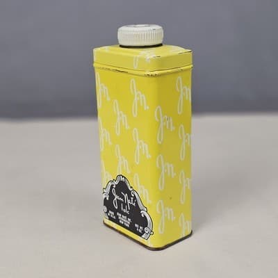 Vintage Jean Nate Talc Powder Tin 4oz USA 1950s No. 60 - Thumbnail 4